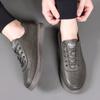 Итальянская натуральная кожа повседневная обувь мужские туфли оксфорды на шнуровке обувь для ходьбы на открытом воздухе 2024 деловая обувь кроссовки обувь для вождения