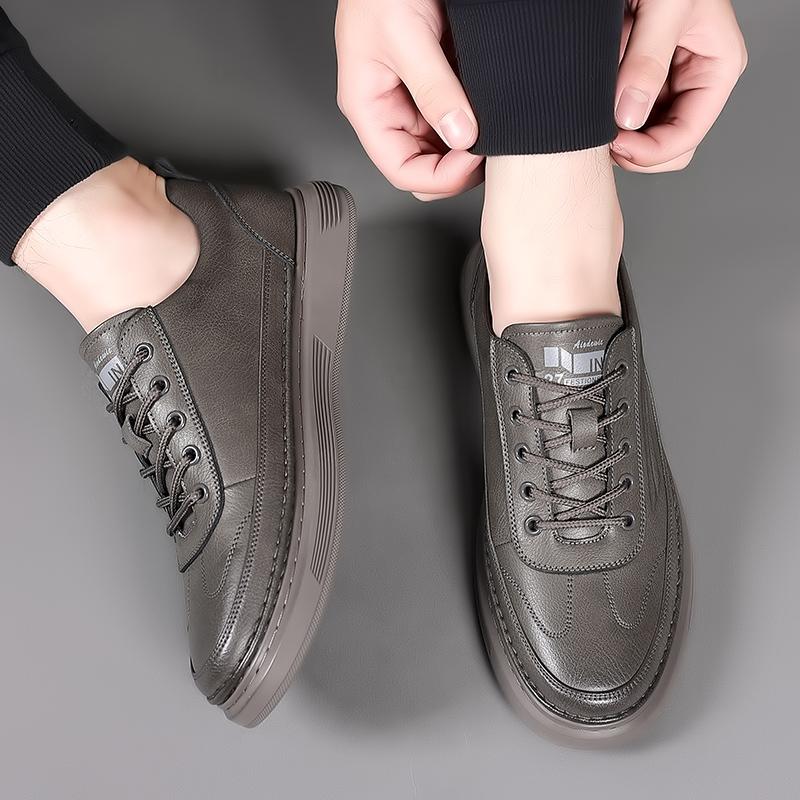 Итальянская натуральная кожа повседневная обувь мужские туфли оксфорды на шнуровке обувь для ходьбы на открытом воздухе 2024 деловая обувь кроссовки обувь для вождения