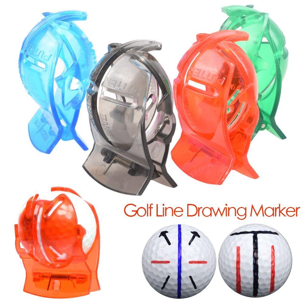Golf Tool Line Drawing Marker Line Marker Golf Ball Marker Golf Mark Stencil Alignment Tool