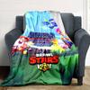 Brawl Stars Blanket Durable Comfort Suitable for Office Chair Bedding Sofa for All Occasions Playful Design Gifts For Family Or Friends
