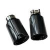 1pc Polished Black Carbon Fiber Rear Tail Exhaust Tip Muffler Tip Nozzle for BMW