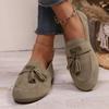 Fashionable New Comfortable Women's Shoes Spring and Autumn Elegant Solid Color Round Head Shallow Mouth Flat Flat Casual Shoes