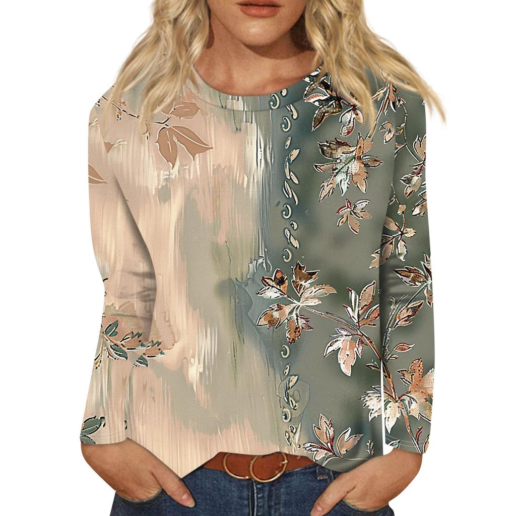 Женские рубашки с длинным рукавом и круглым вырезом, базовая футболка, повседневный топ, осенняя модная туника, облегающие футболки