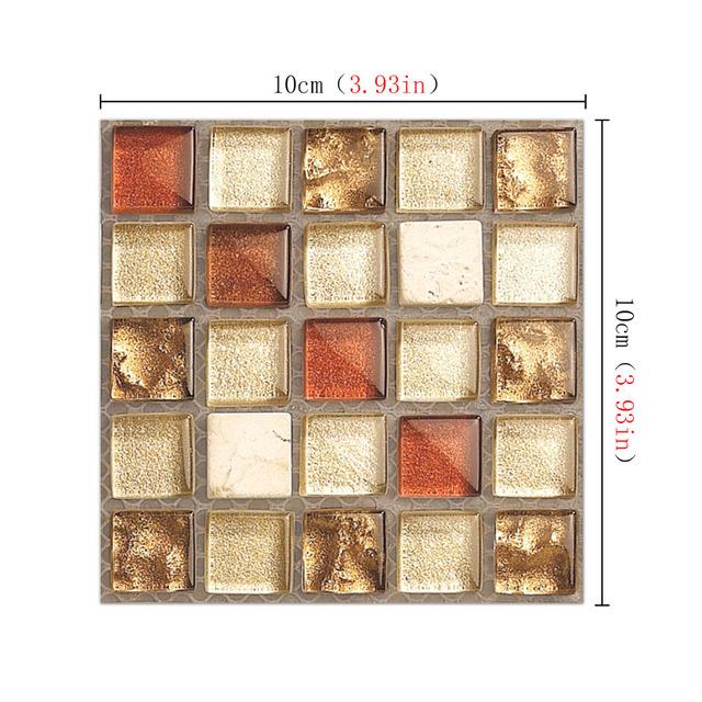20 шт. 10X10 см DIY мозаичные наклейки на стену имитация кирпича украшение для спальни водонепроницаемые самоклеящиеся плиточные обои декор для кухонного шкафа