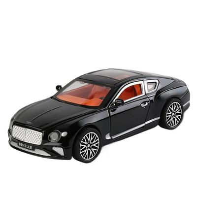 1/32 Модель автомобиля из сплава Bentley Continental GT Звук и свет Инерционный Детская игрушка Коллекционные предметы Подарок на день рождения