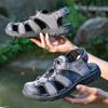 Men Sandals Large Soft Sole 2025 Summer New Slippers Breathable Beach Shoes Outdoor Casual Shoe Men's Outdoor Sports Sandals