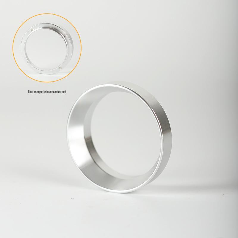 51mm Magnetic Aluminum Coffee Dosing Ring - Anti-Splash Espresso Distribution Tool, Universal for 58mm Grinders