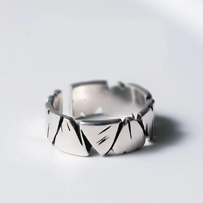 1 шт., кольца Bague Homme для мужчин, нерегулярные ювелирные изделия Para Hombres, винтажное Y2k Anel, панк, готическое кольцо для пары, регулируемое Nuevo En Anill