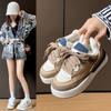 Winter Velvet Little White Shoes New Korean Version Ins Female Students Warm and Heightened Sports Board Shoes Street Shot