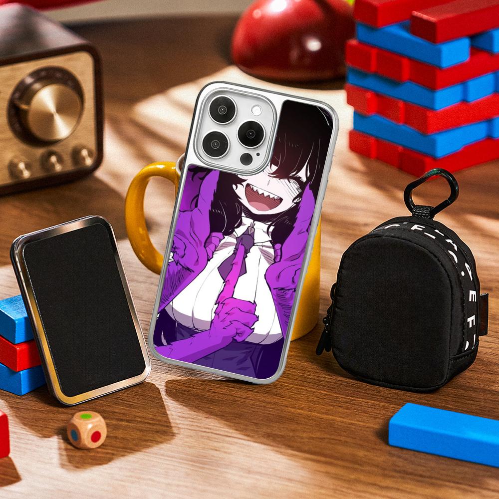 Bibian player Дизайн девушки из аниме в стиле Y2k Чехол для телефона для iPhone 16 15 14 13 12 11 Pro Max Овечья кожа Защитный чехол с серебристой окантовкой