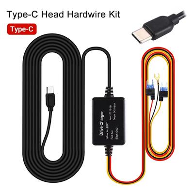 Type-C Buck Line 5V 3A DVR Hardwire Kit Автомобильное зарядное устройство для видеорегистратора 24-часовой мониторинг парковки