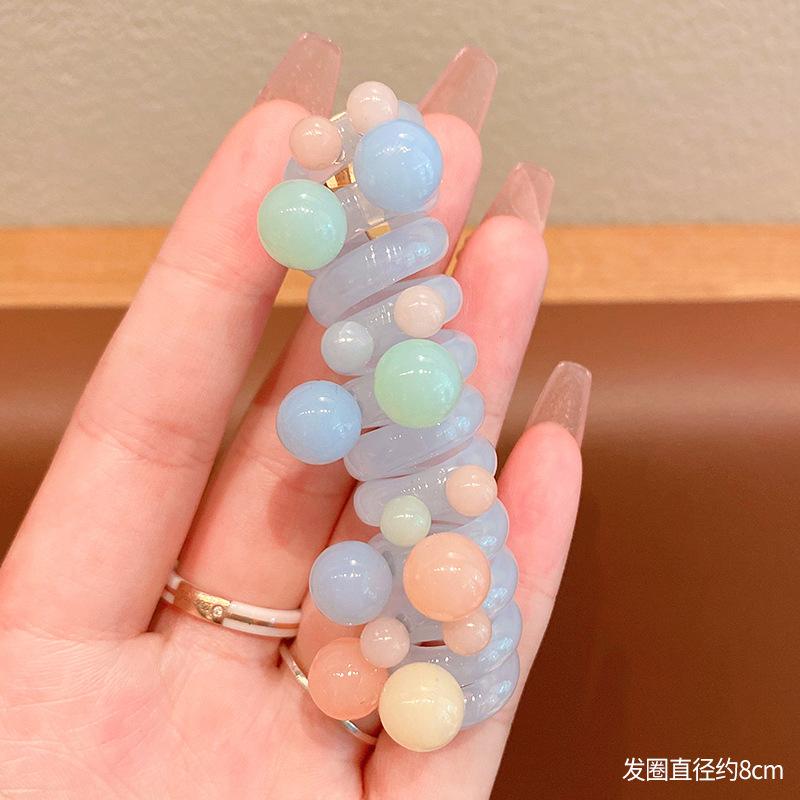 1 шт., новая красивая вышитая бабочка, эластичная спиральная веревка для волос, веревка, хвостик, резинка для волос, головной убор для детей