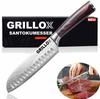 GRILLOX Santoku Knife 17cm Kitchen Knife Chef's Knife Sushi Ultra Sharp Stainless Steel