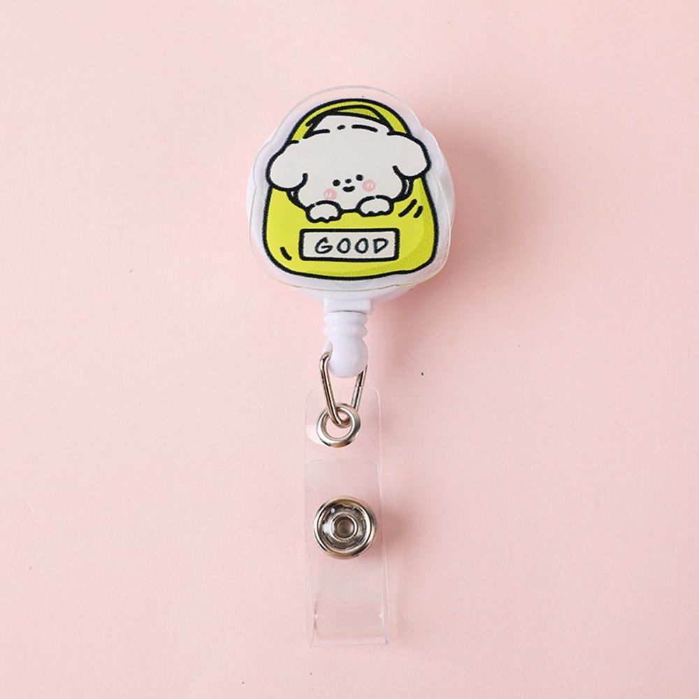 New Cute Silicone Fruits Avocado Retractable Pull Badge Reel ID Lanyard Name Tag Card Badge Holder Reels
