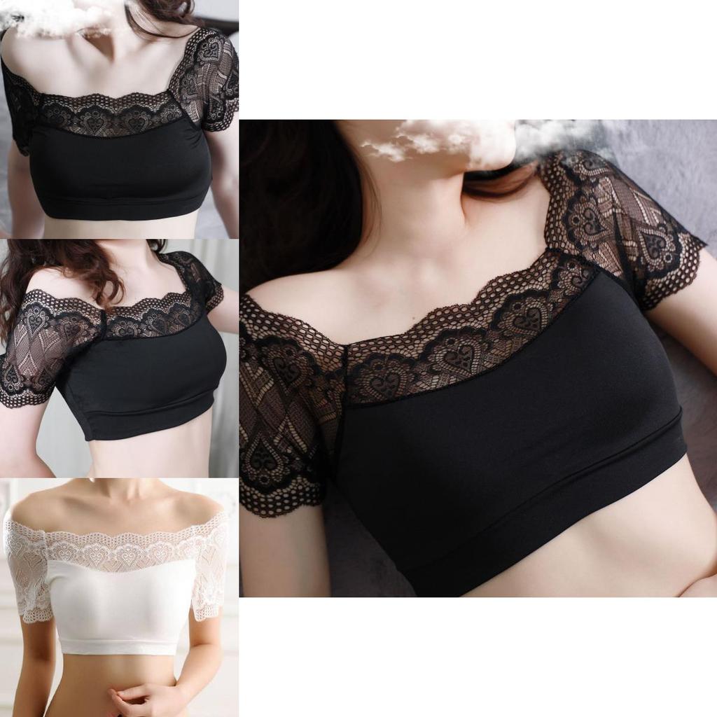 Elegant Women Sexy Lace Padded Bra Bustier Bralette Blouse For Stylish Comfort