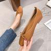 Fashion Big Size 34-43 Bowtie Ballet Flats Women Candy Color Moccasins Soft Leather Cozy Loafers Shallow Mouth Zapatillas De Mujer