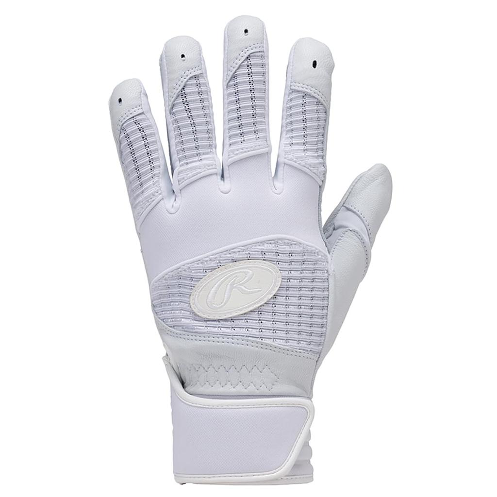 Rawlings Baseball Glove for Batting Gloves for Both High School Baseball Rules Size EBG24S04 Adults, Hands, Compliant, White, Small,