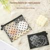 Flocking Love Portable Mesh Cosmetic Bag - High Value Storage Solution