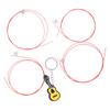 4Pcs Guitar Strings Carbon 4‑String Universal Set Ukulele Musical Instrument AccessoriesRed