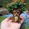 Yousheng Grandpa Tree Figurine Resin Mini Gnome Statues Flower Fairy Miniatures Collectibles Fairy Garden Accessories for Indoor Outdoor Potted Plant