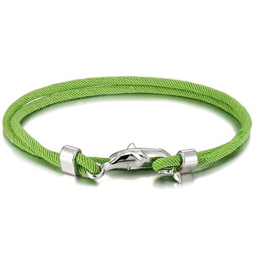 Миланская веревка Цветной браслет с несколькими кругами Регулируемый для мальчиков и девочек Маленький свежий браслет-шнурок с дельфином