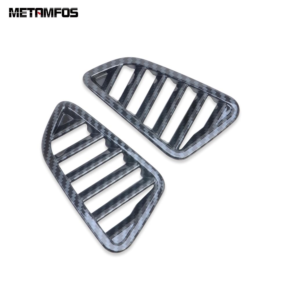 For Nissan Navara NP300 ST 2015-2024 2025 Carbon Fiber Front Air Condition Vent Outlet Cover Trim Inner Accessories Car Styling