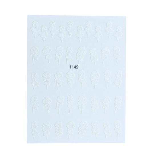 Nail Sticker Exquisite Pattern Strong Stickiness Removable Allergy Free Self Adhesive Decorative No Odor