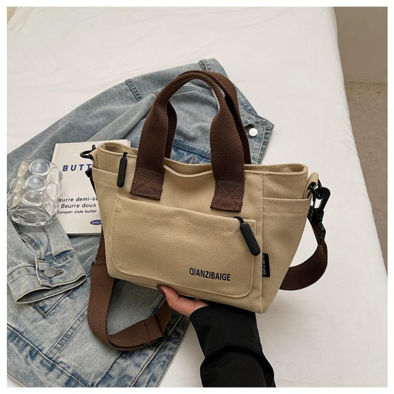 Холщовая сумка женская большой вместимости новая сумка-тоут сумка через плечо сумка для занятий для студентки колледжа сумка-кроссбоди