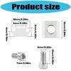 Accuracy Machined 5mm Slotted Nut with Coating Furniture Assembly Hardware for Furniture Machinery & DIY Projects