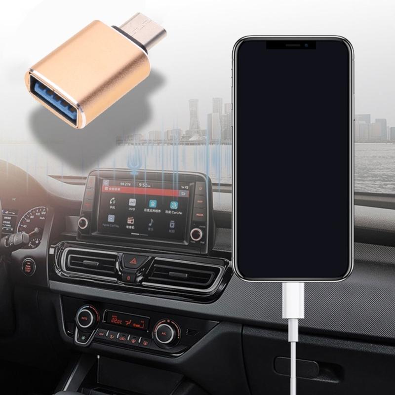 Портативный конвертер Type C в USB3.0, Кабель для быстрой передачи данных OTG, Зарядный кабель Type C для мобильных телефонов и периферийных устройств