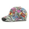 Spring Summer Graffiti Hat Women's Outdoor Sunscreen Cap Printed Baseball Cap for Men