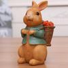Пасхальный кролик фигурка модель игрушка кролик кукла декор очаровательный внешний вид реалистичное милое животное кролик фигурка орнамент