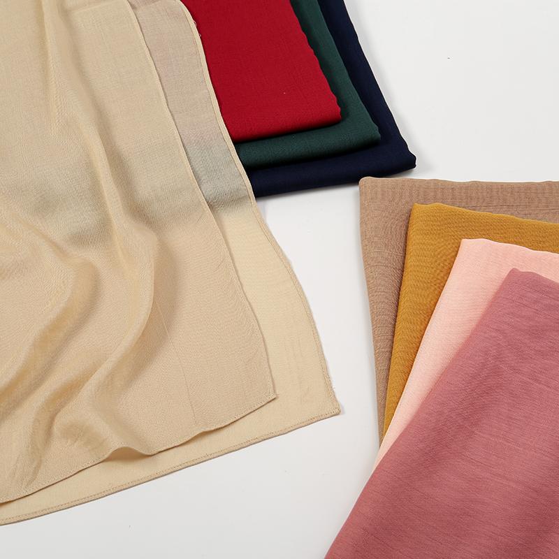 Solid Cotton Modal Hijab For Women Muslim Scarf Big Size Shawls Foulard Islam Head Wraps Headscarves Ramadan Scarves 190*85cm