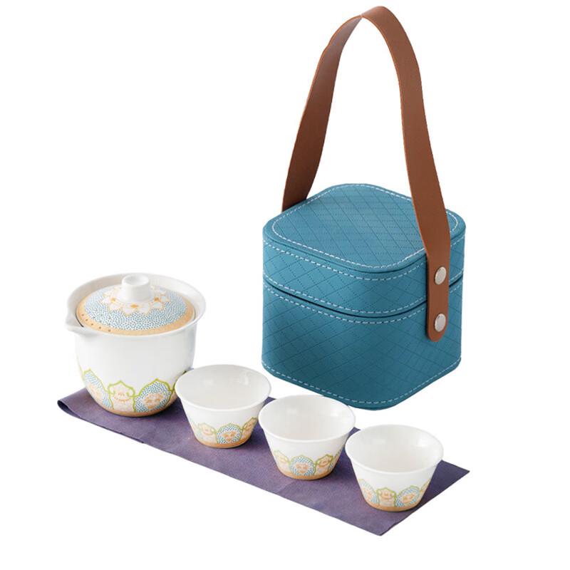 Portable Ceramic Kung Fu Travel Tea Set