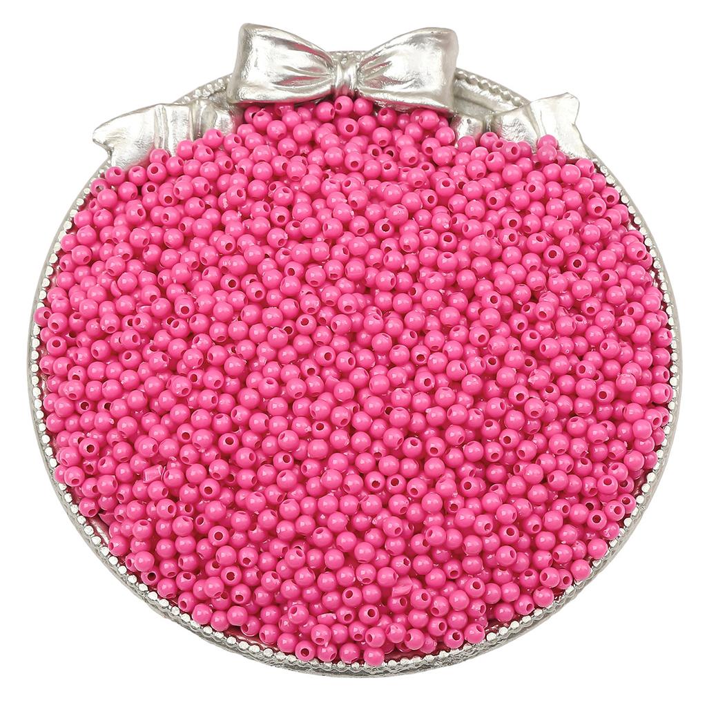 Бусины для браслета ручной работы 3/4 мм акриловые однотонные круглые бусины бусины ручная работа бусины для браслета россыпью бусины ювелирные аксессуары