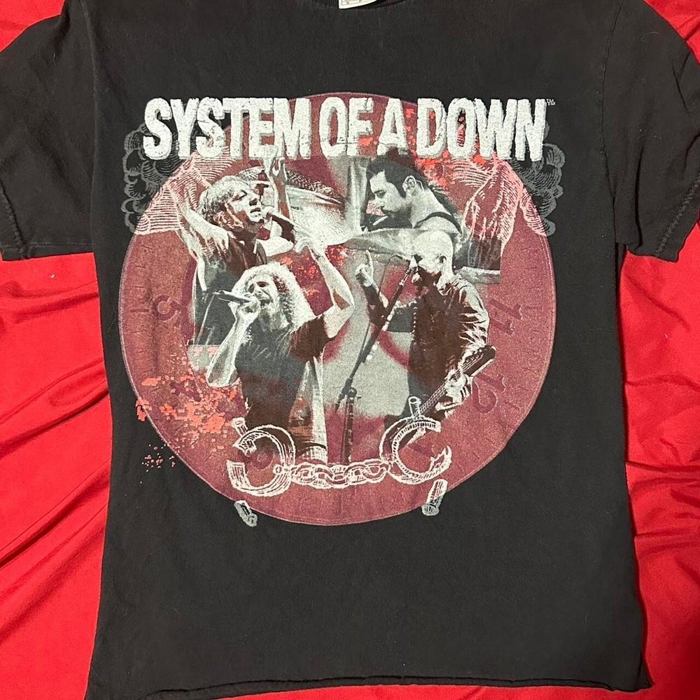 Ремейк футболки с коротким рукавом группы System of a Down KV26144