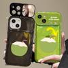 Applicable To Apple 15 Mobile Phone Case IPhone 14 Summer Cool Coconut Lanyard 13pro Flip Mirror Xs Transparent
