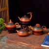 Ретро цвет горящего дерева, ручной чайник из киноварной глины, набор для кунг-фу чая из фиолетового песка, заварник, бытовой чайник из красной глины