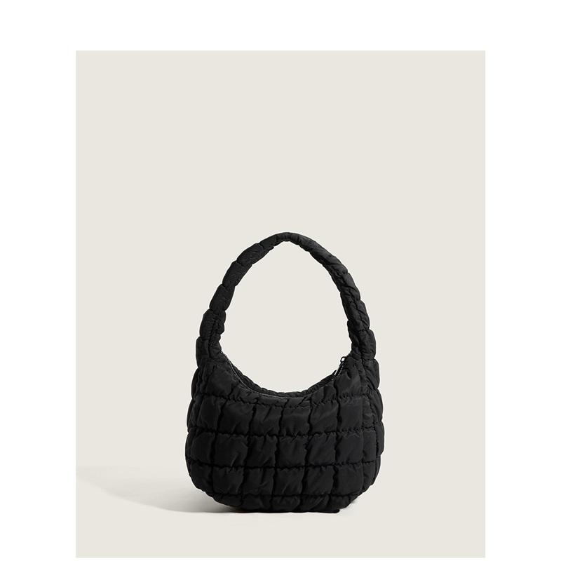 Summer New Cloud Shape Mini Bag For Women Fashion Pleated Versatile Handheld Shoulder Underarm Purse