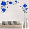 ADM 2/4/6/8/10 шт. ПВХ Узор Сделай сам Декоративные Наклейки на Стену Цветок Съемные Виниловые Наклейки Роза для Спальни