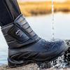 Мужские зимние меховые утепленные водонепроницаемые удобные теплые непродуваемые легкие походные водонепроницаемые противоскользящие ботинки для рыбалки на льду и снега
