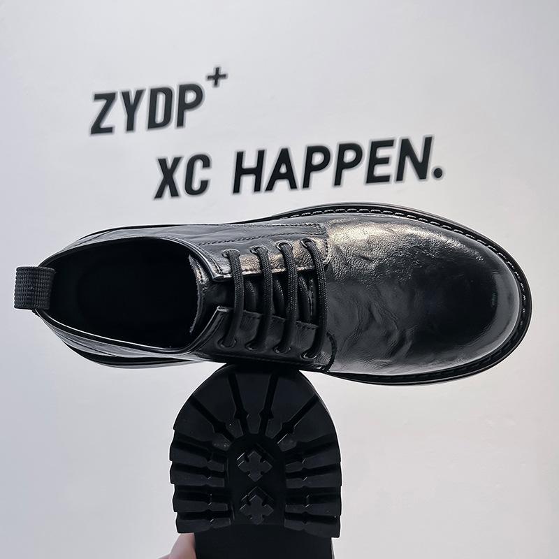 Британский стиль мода бизнес черные кожаные туфли ins стиль мужские японский стиль ретро студенческие туфли с большой головой тренд 66223-A