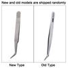 2 типа пинцетов из нержавеющей стали, пинцеты для дизайна ногтей, маникюрные аксессуары, инструменты (изгиб)
