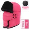 Velvet Thickened Ear And Integrated Windproof Riding Hat With Neck