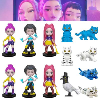 K-pop Охотники на демонов Фигурка K-pop Охотники на демонов Фигурки Хантрикс Фигурки Игрушки Дерпис Тигр Руми Мира Зои Сасси Фигурка Украшение