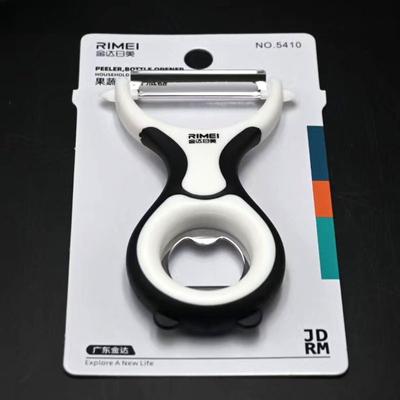 Нож для очистки картофеля из нержавеющей стали, кухонные многофункциональные овощечистки, бытовые портативные ножи для очистки фруктов и овощей, открывалка для бутылок