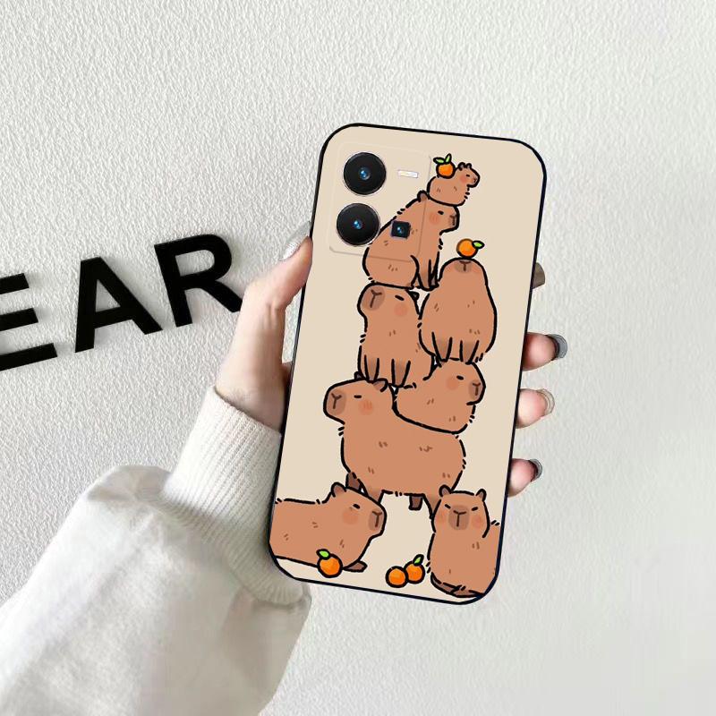 Чехол для телефона с изображением капибары для VIVO Y53S Y33S Y01 Y22S Y31 Y21 Y70 Y21S Y72 Y51 Y35 Y76 V21 V2023 V21E V20 SE