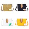 Rabbit Duck Dinosaur Plush Decorations Canvas Shoulder Bag For Women With Zipper Closure For Daily Use And Street Style