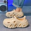 Летние Новые Мужские Туфли на Толстой Подошве Большого Размера С Отверстиями, Уличные Универсальные Повседневные Туфли
