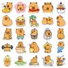 50 Capybara Cartoon Stickers: Cute Animal Doodles for Decorating Water Cups